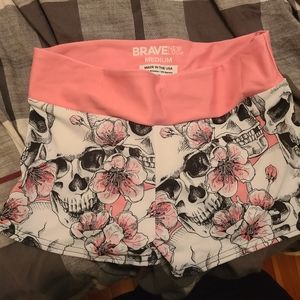 Skull booty shorts